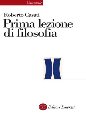 cover image of Prima lezione di filosofia